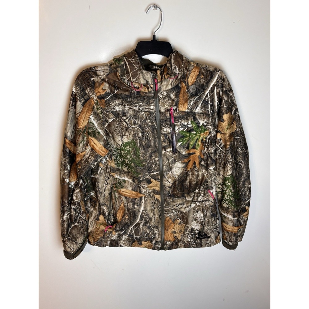 Women's Realtree Lightweight Jacket Realtree Edge Pink Logo Medium